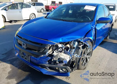 2019 Honda Civic Sport из США, поврежденный, VIN 19XFC2F86KE204242